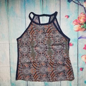Pixley halter medallion print top size M